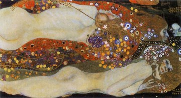 Wasserschlangen II Gustav Klimt Ölgemälde